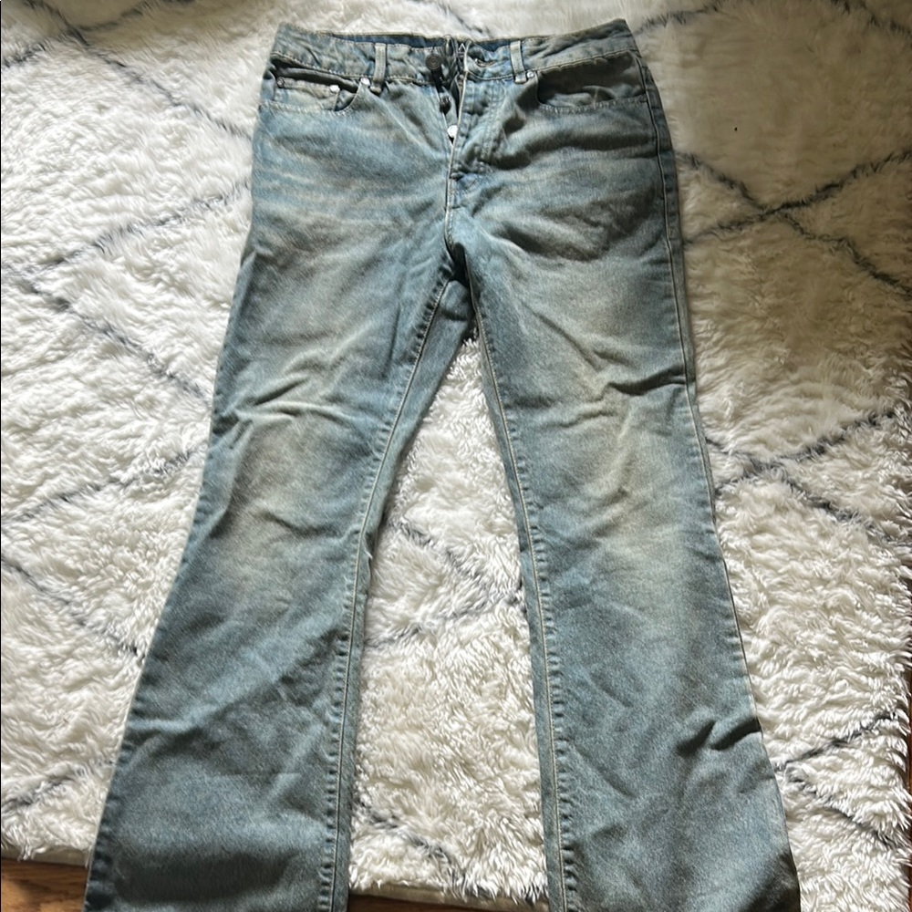 Boohoo Light Blue Flare Jeans